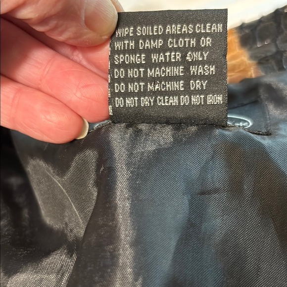 Selene Sport Vintage Tiger Print Jacket Blazer Black and Gold - Picture 12 of 12